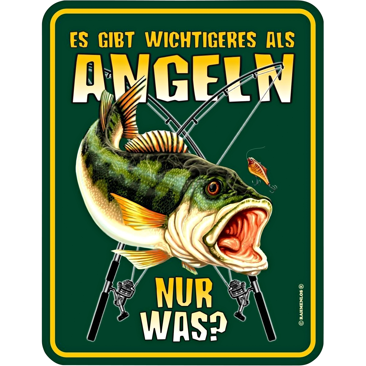 Rahmenlos Blechschild