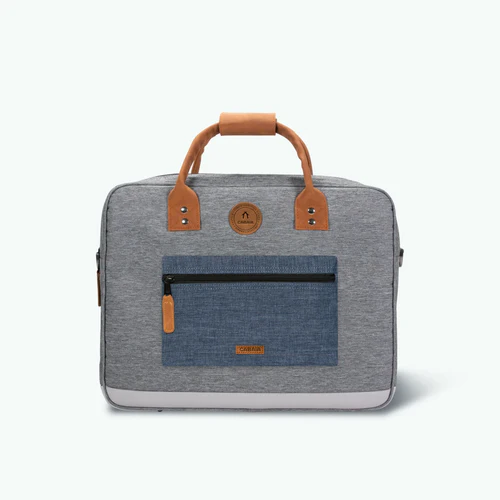 Dark grey New York laptop bag