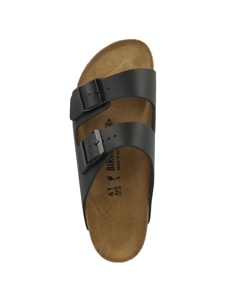 Birkenstock Sandale Arizona Naturleder schmal in schwarz günstig kaufen