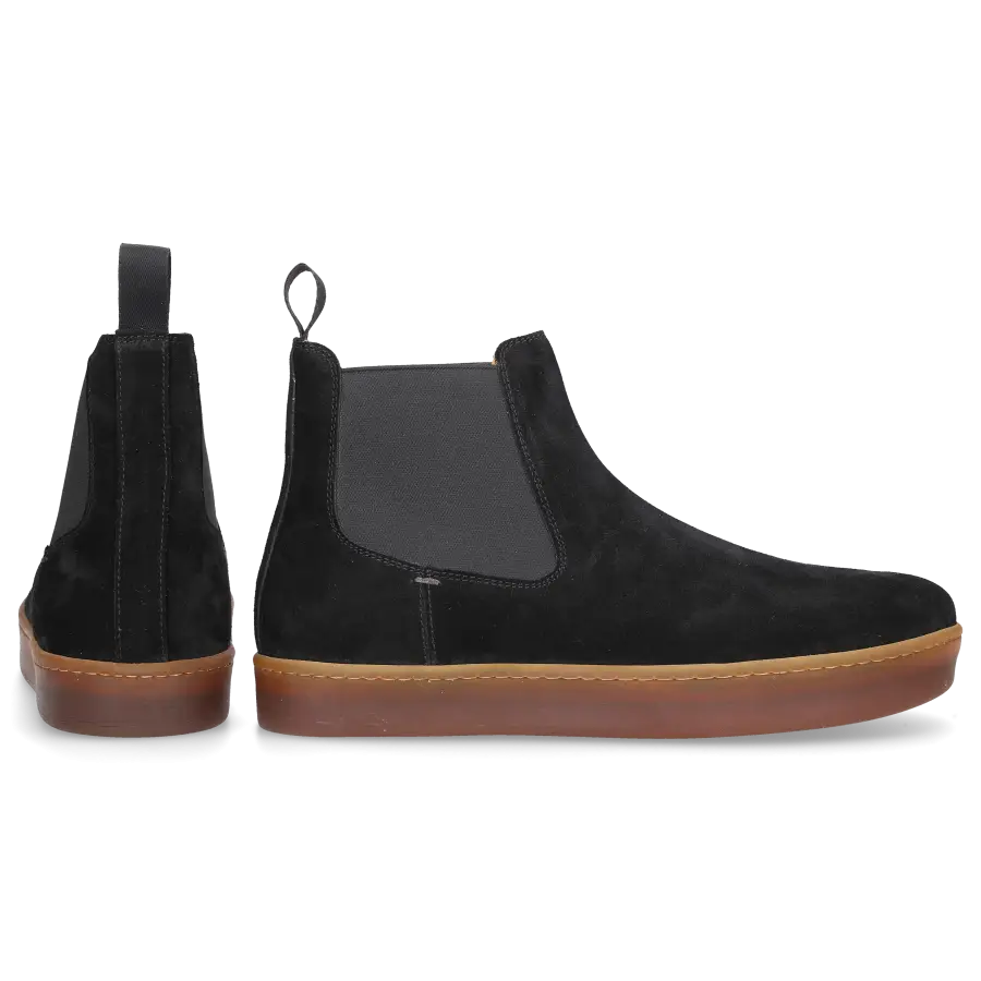 Henderson - Chelsea Boots ADAM Veloursleder - schwarz