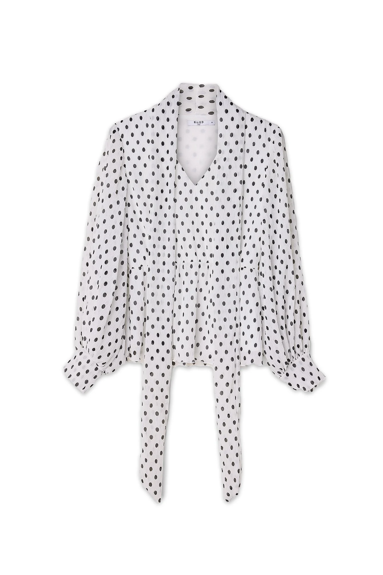 Chiffonbluse mit Schaldetail