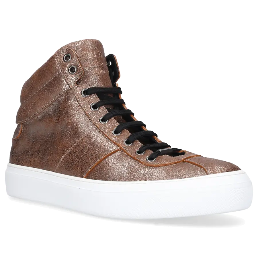 Jimmy Choo - Sneaker high BELGRAVI Kalbsleder - grau