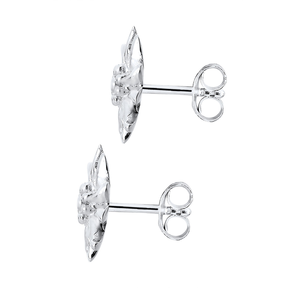 Elli Elli Boucles d'Oreilles Femmes Clous d'oreilles Édelweiss Traditionnel en Argent  Boucles d'oreilles