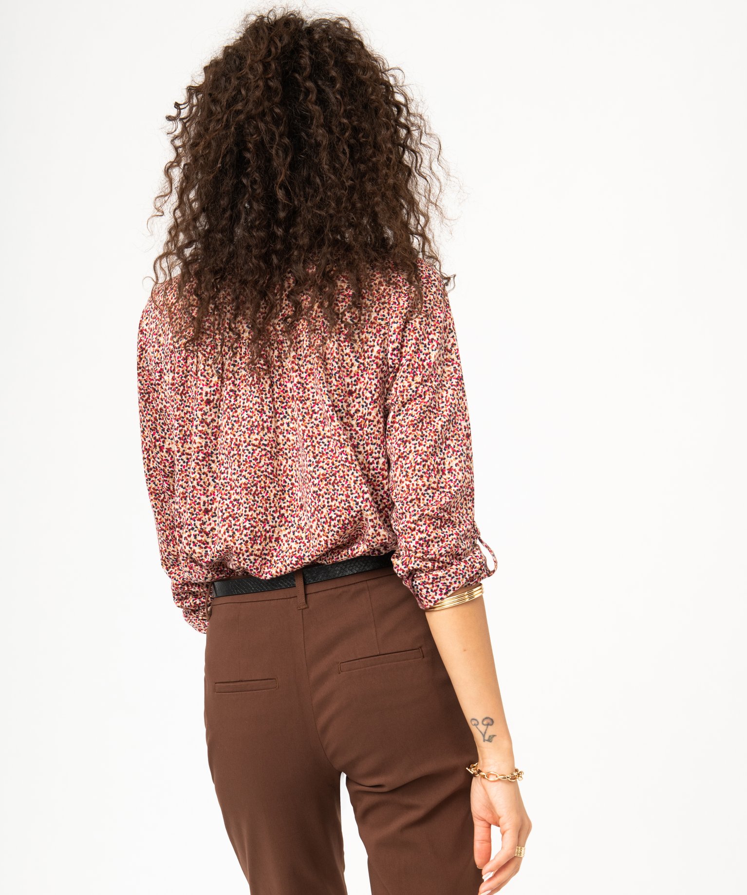 Tee-shirt à manches longues imprimé en polyester recyclé ... imprime | GEMO