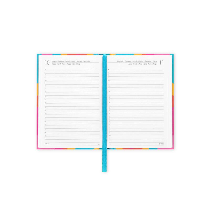 12-mesačný plánovač - 1 deň na stranu - Malý - 2025