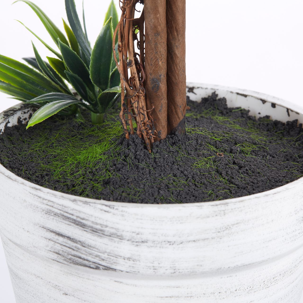 HOMCOM Kunstpflanze Lavendel 2er-Set Künstliche Pflanzen 60 cm Zimmerpflanze