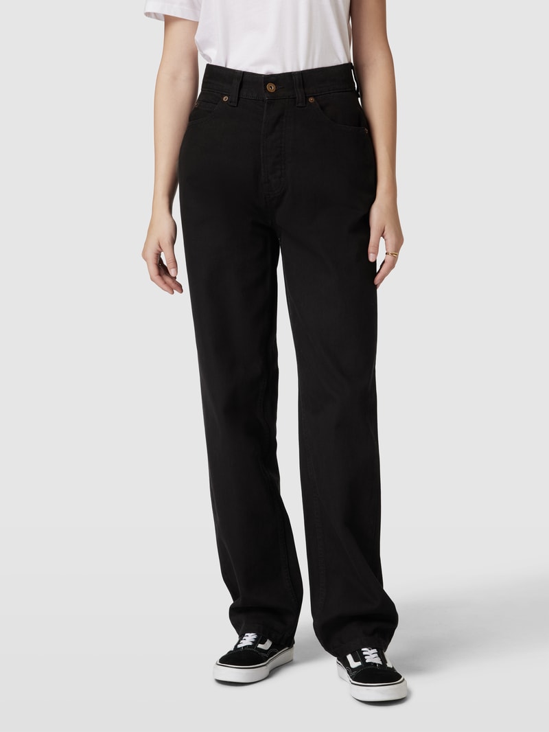 Straight Leg Jeans im 5-Pocket-Design Modell 'THOMASVILLE' in schwarz