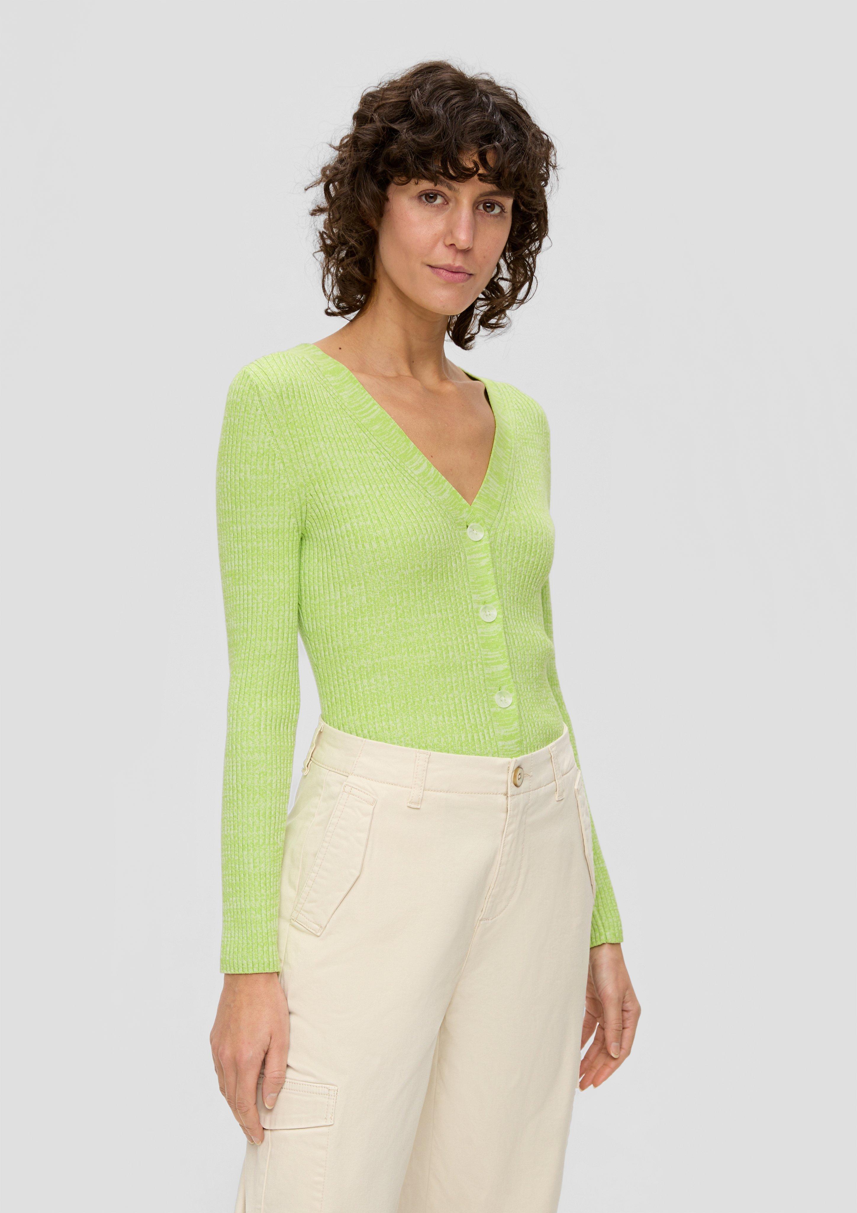 Feine Strickjacke aus Viskosemix  2140563-7423