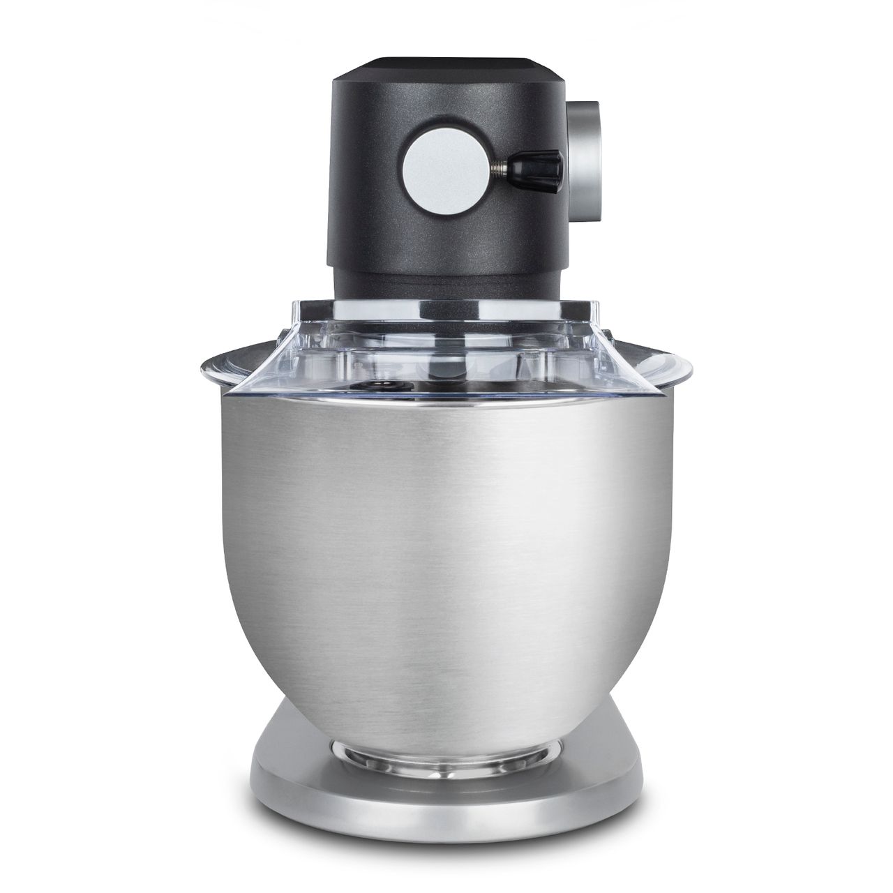 H.Koenig KM120 Küchenmaschine, professionell, multifunktionell, 5 l, Edelstahl, Mattgrau, leistungsstark, 800 W, 8 Geschwindigkeitsstufen