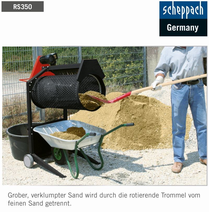 Scheppach Garten-Rollsieb RS350