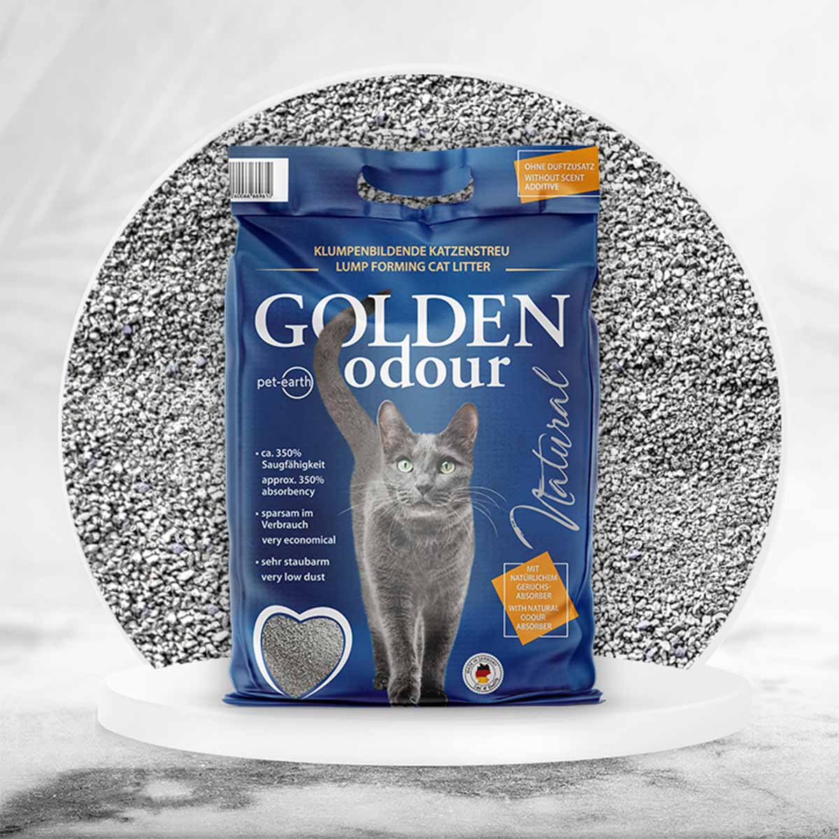 Golden Odour Natural Katzenstreu ohne Duftzusatz