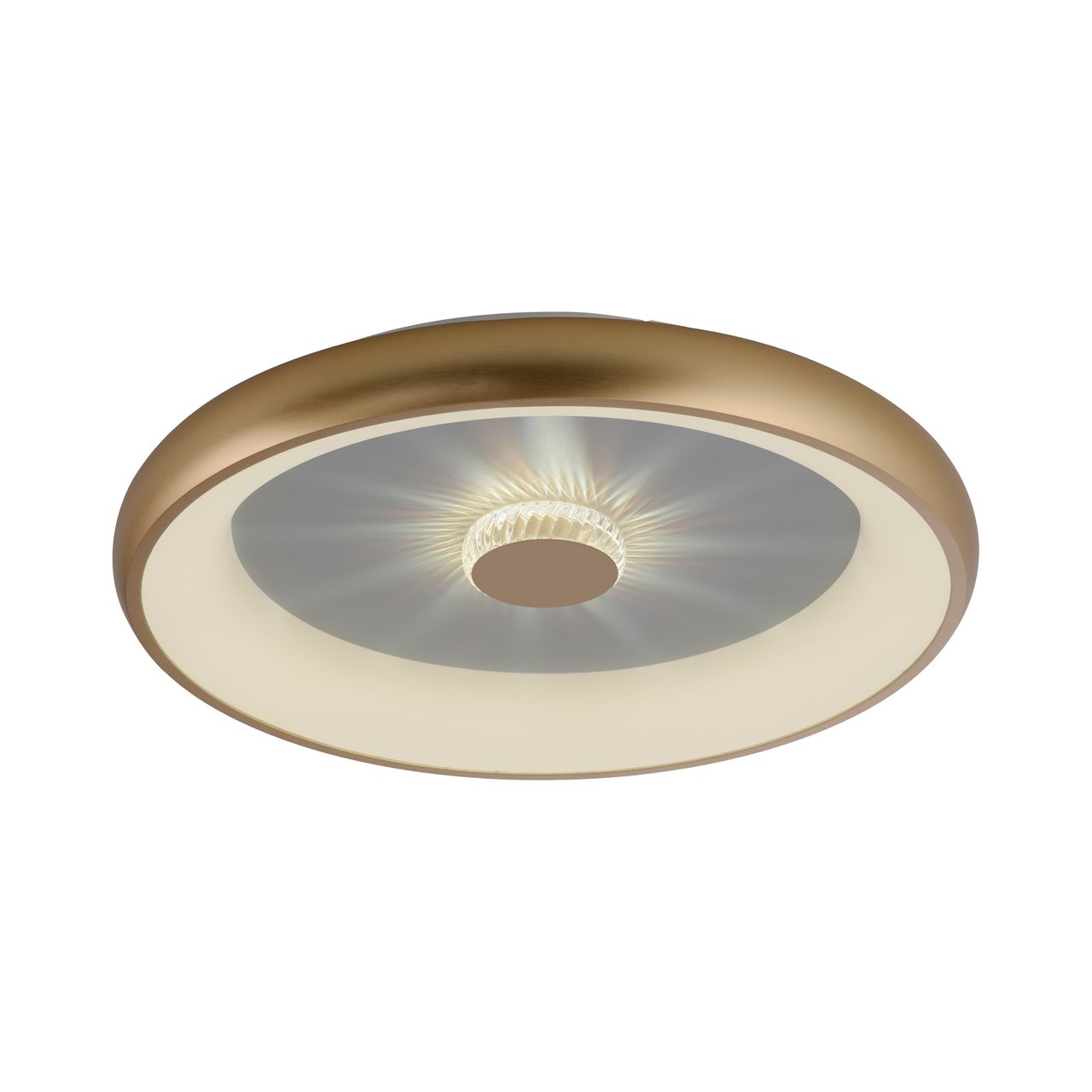 JUST LIGHT LED Deckenleuchte VERTIGO, CCT, dimmbar, Fernbedienung, Ø61,5cm, Kristall-Effekt