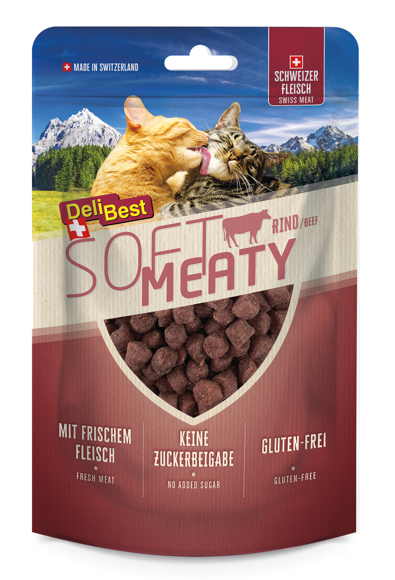 DeliBest Snacks DeliBest Soft Meaty 4x100g Rind