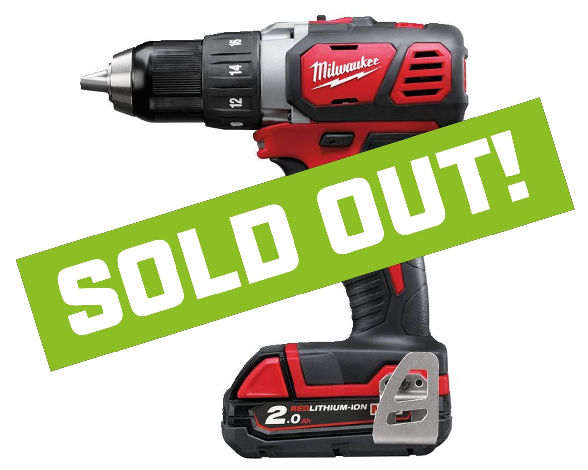 Milwaukee 4933443555 M18 BDD-202C Akumulatorska kompaktna bušilica za odvrtanje 18V 2,0Ah Li-Ion
