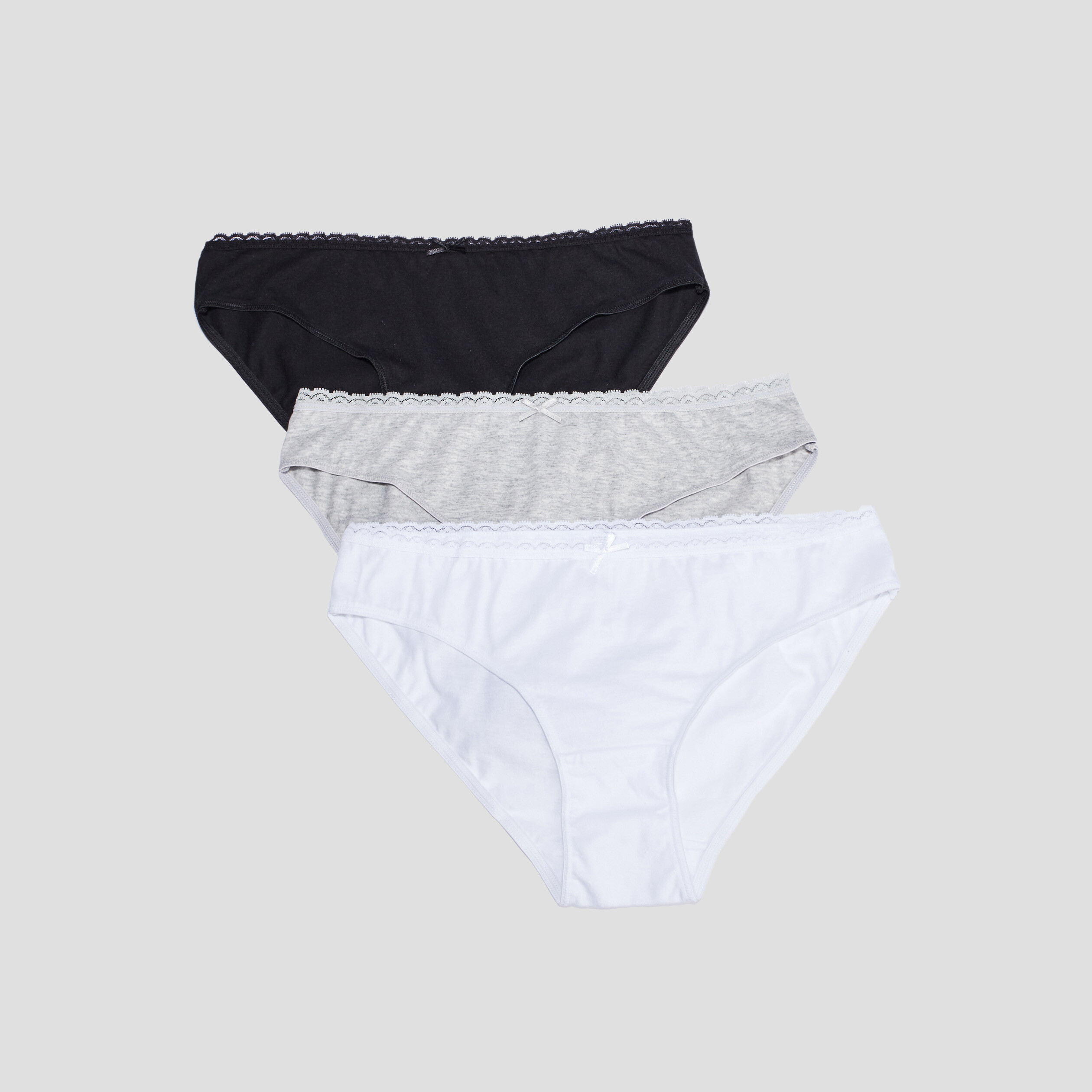 Lot 3 culottes gris femme | La Halle