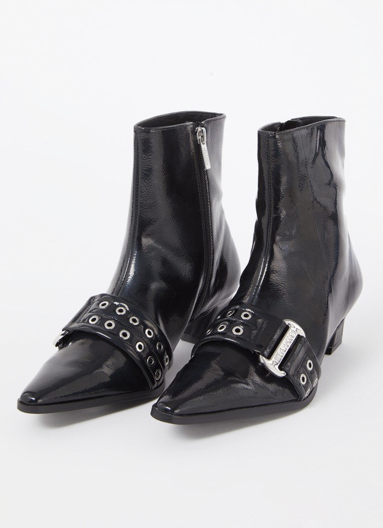 Steve Madden Extendo bokacsizma csattal és lakkbevonattal
