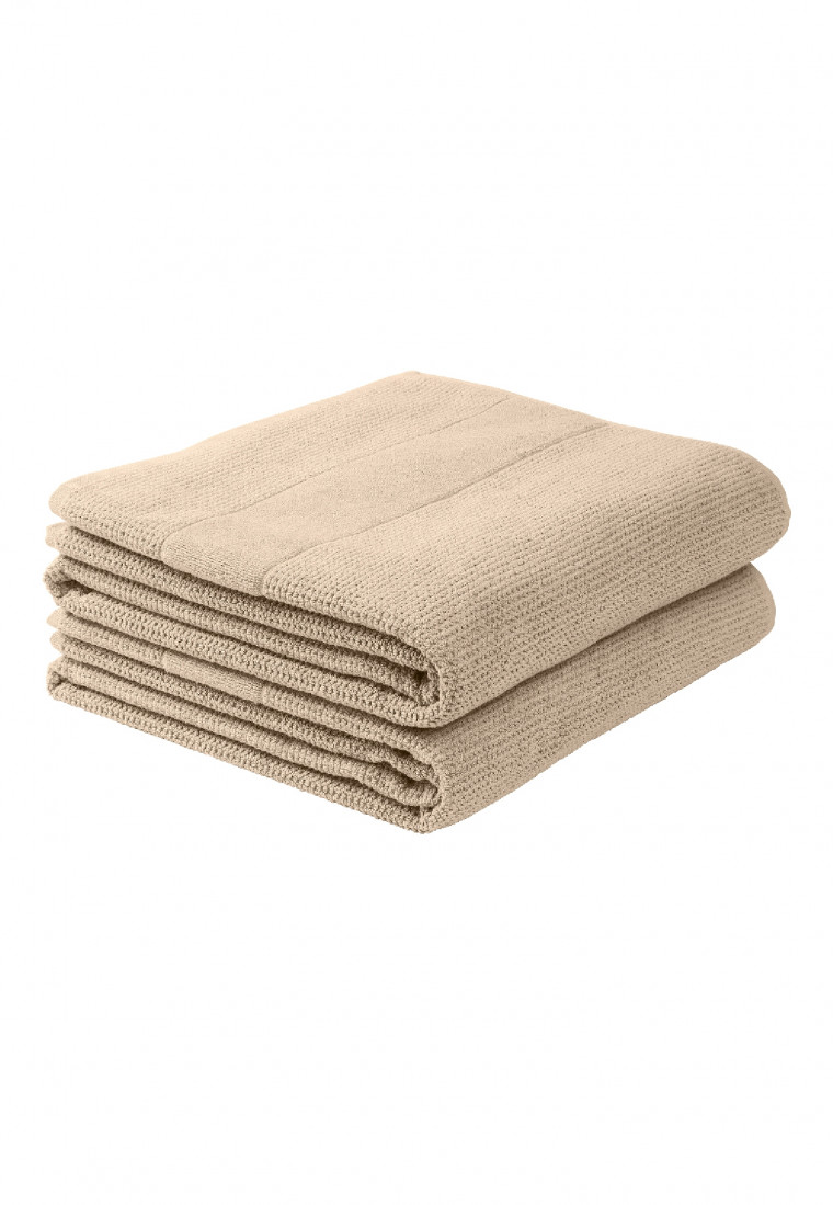 Duschtuch 2er-Pack 70x100 cm sahara - SCHIESSER Home