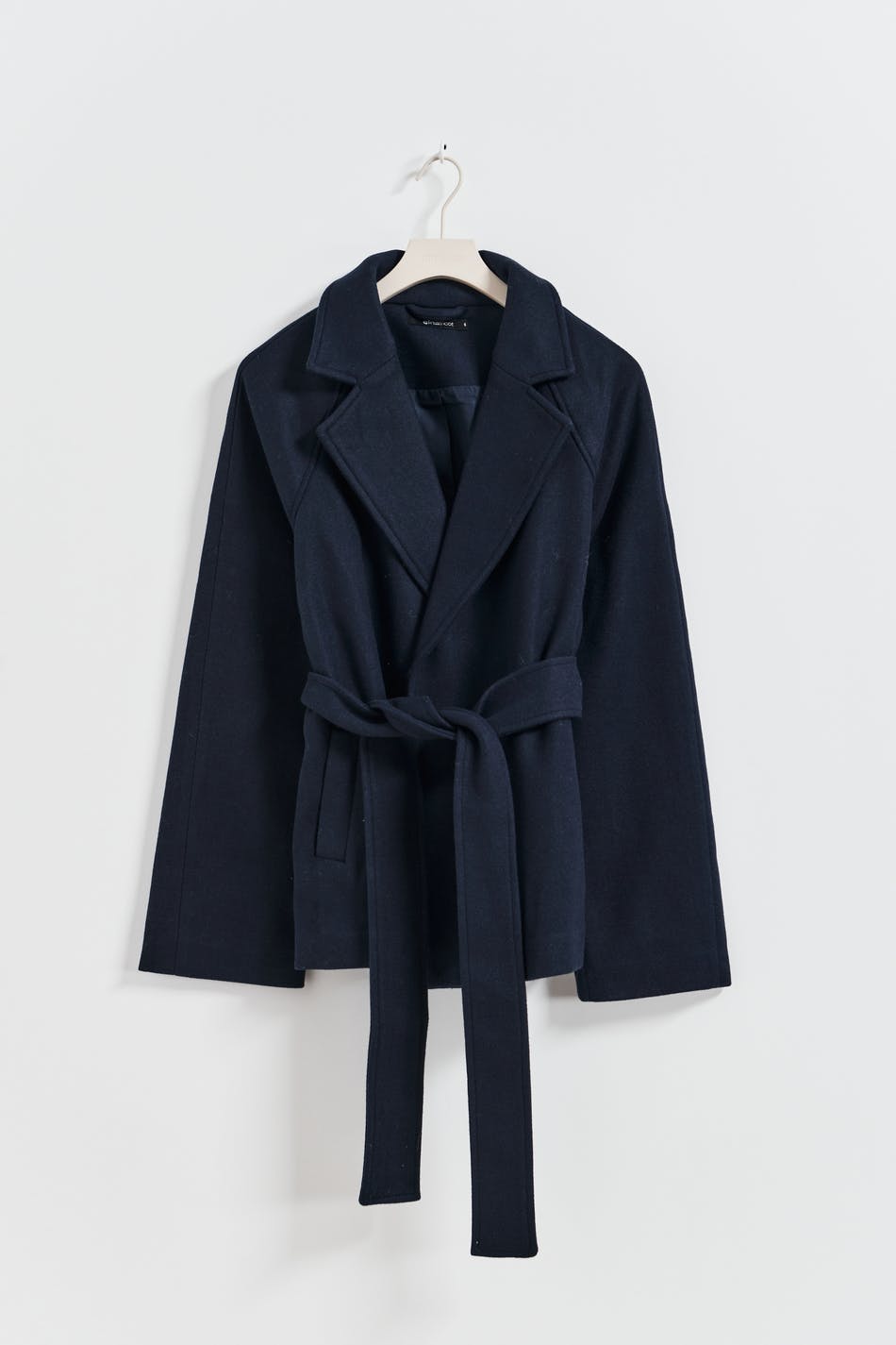 Belted short coat