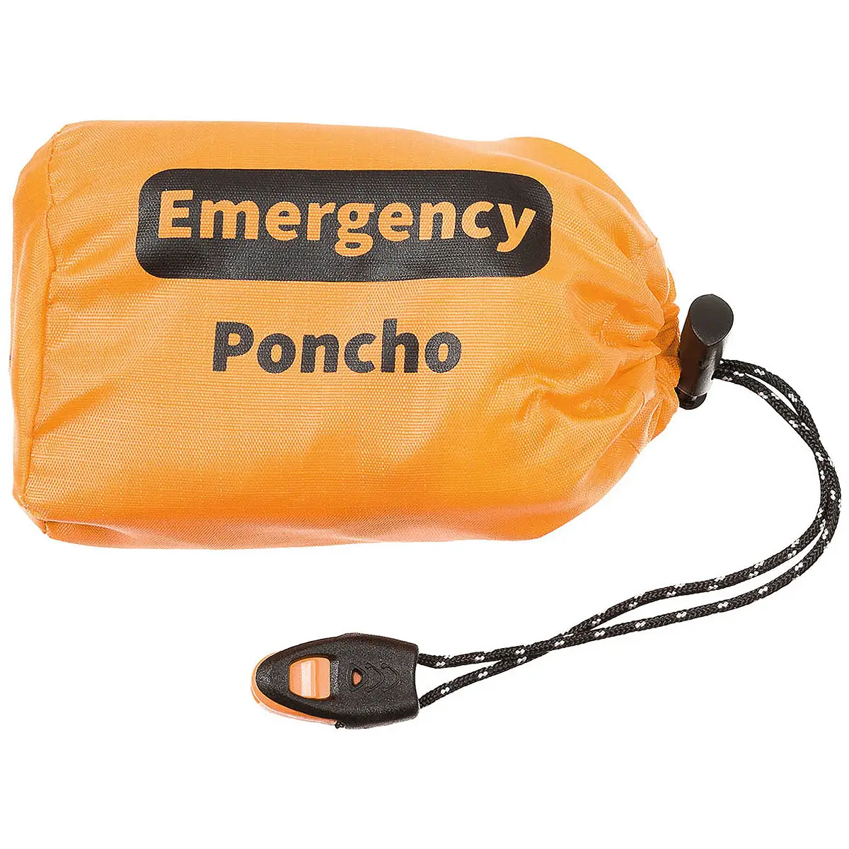 Notfall Poncho orange