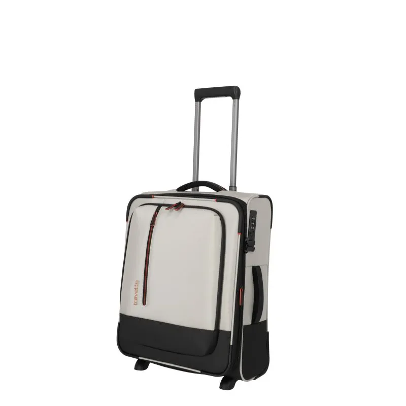 Travelite CROSSLITE Bordtrolley S mit 2 Rollen (54 cm) - Natur