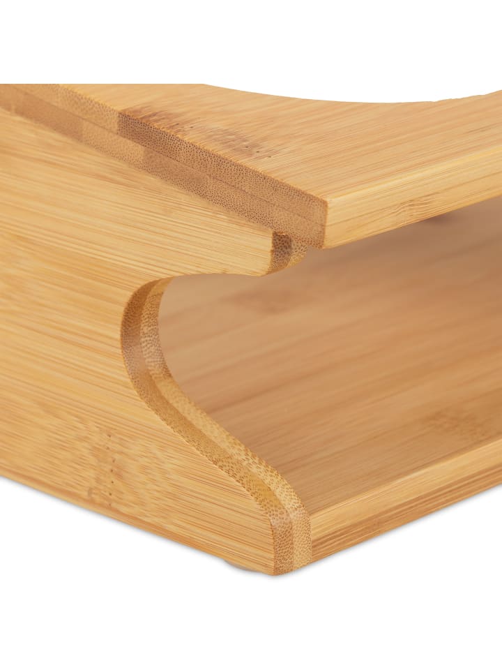 relaxdays Napfstation in Natur/Silber günstig kaufen onesize