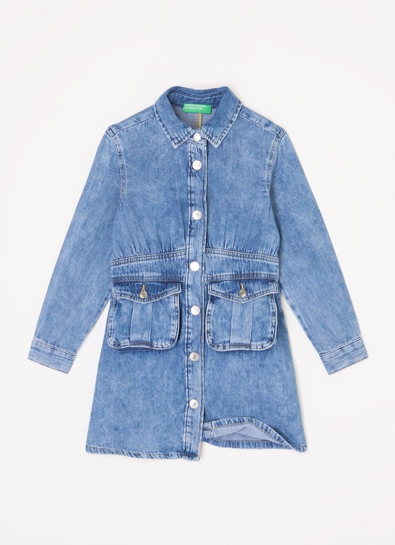 Benetton Chambray Blusenkleid