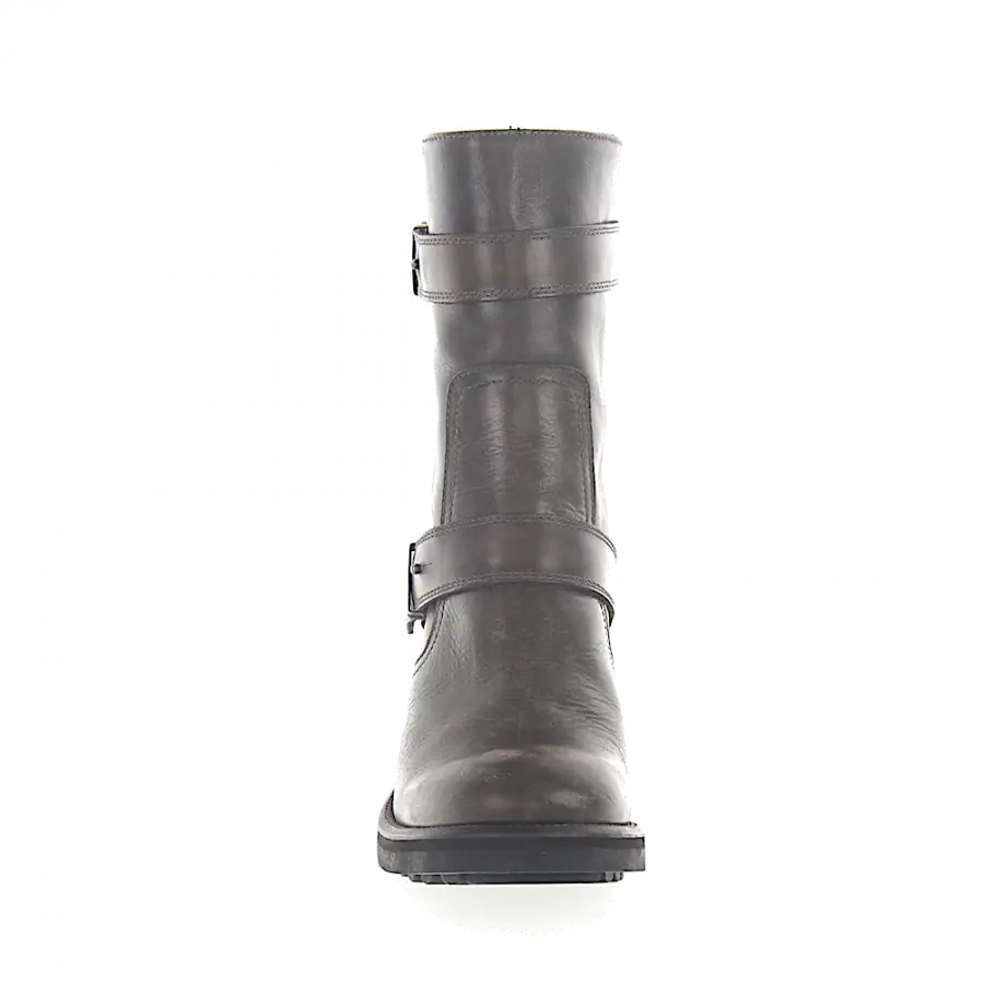 ROSS B. - Stiefel Zierschnalle beige olive - grau