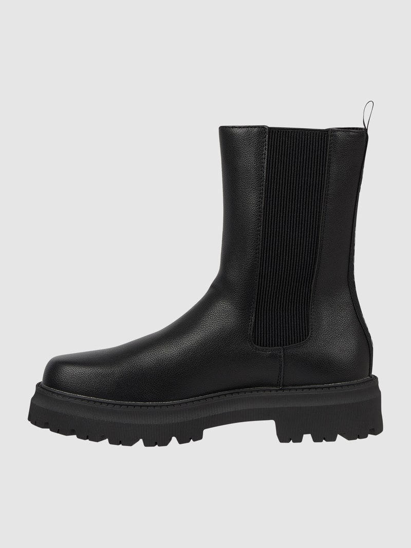 Chelsea Boots in Leder-Optik Modell 'Carley' in schwarz