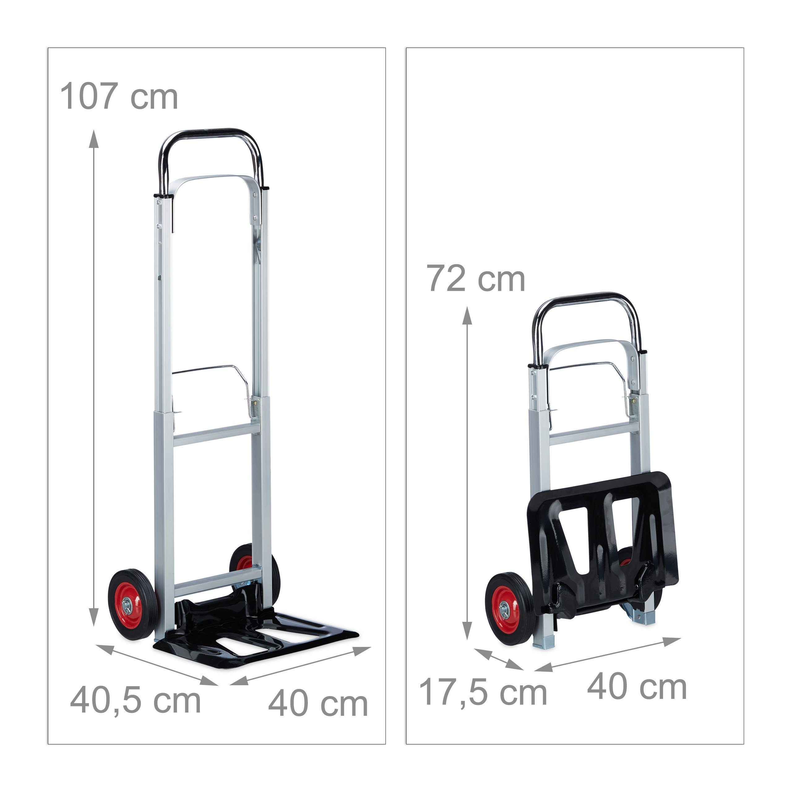 relaxdays Sackkarre Sackkarre bis 200 kg