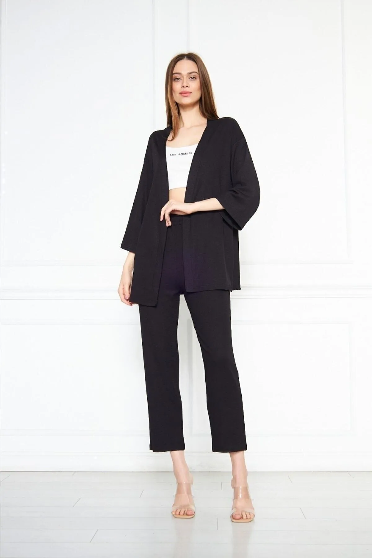 ZF BUTİK  Zweiteiler - Schwarz - Regular Fit