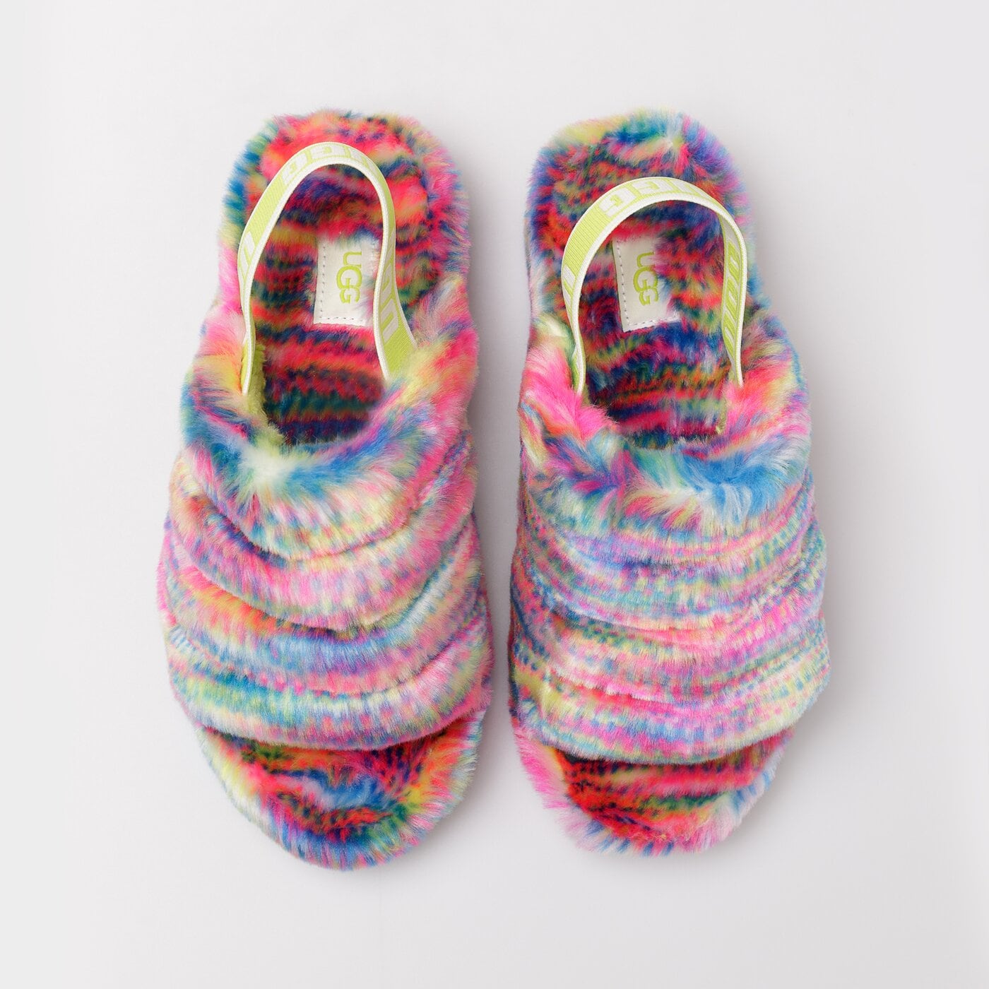 UGG FLUFF YEAH PIXEL Weiß