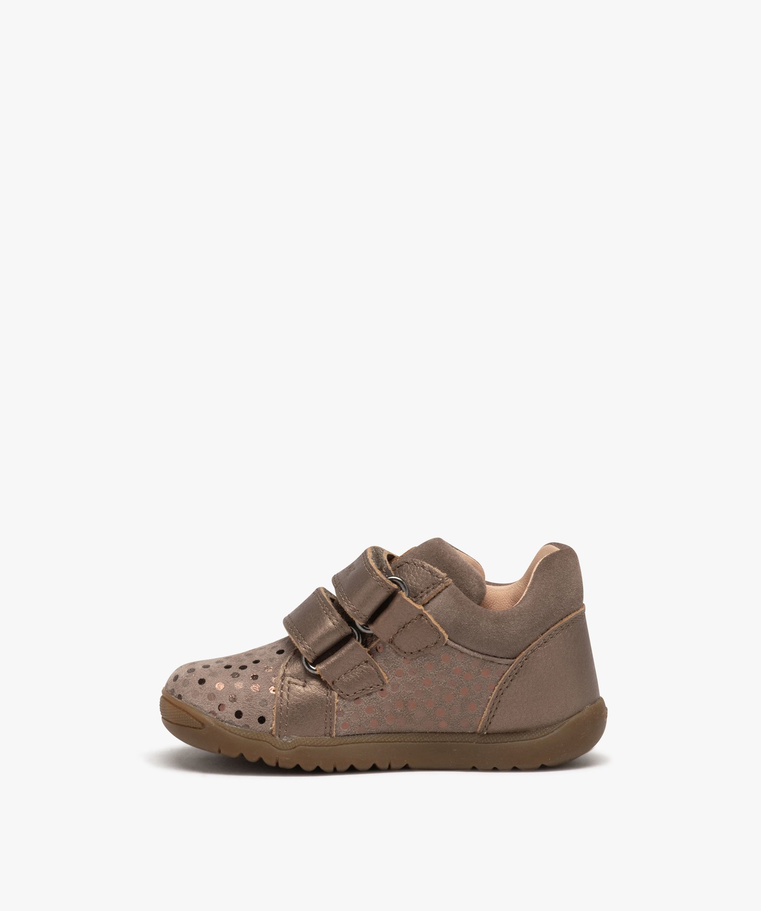 Chaussures premiers pas bébé fille à motif brillant - Geox beige | GEMO