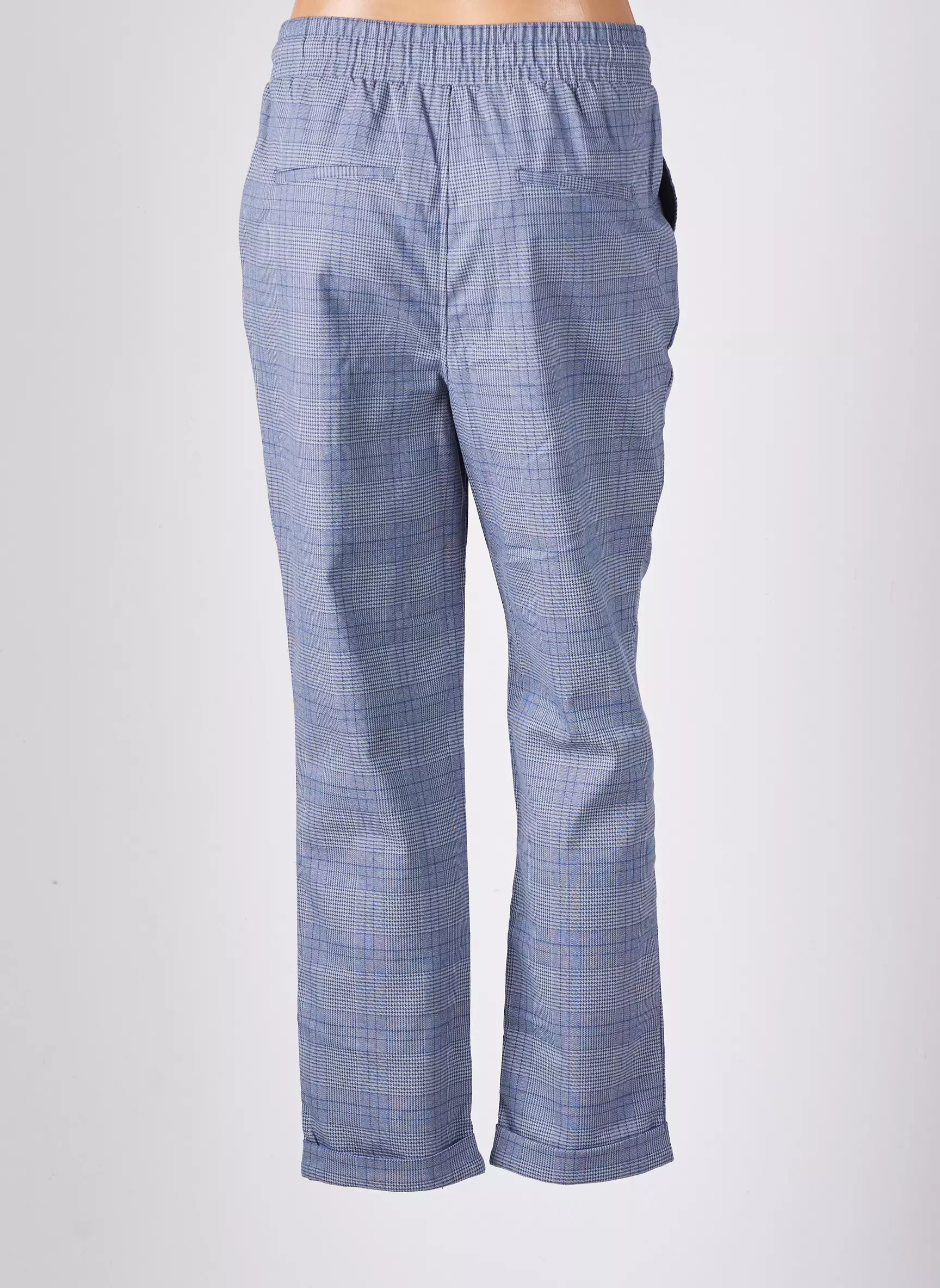 Cache Cache Pantalons Droits Femme couleur bleu