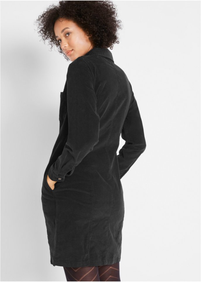 Cord-Stretch-Kleid
