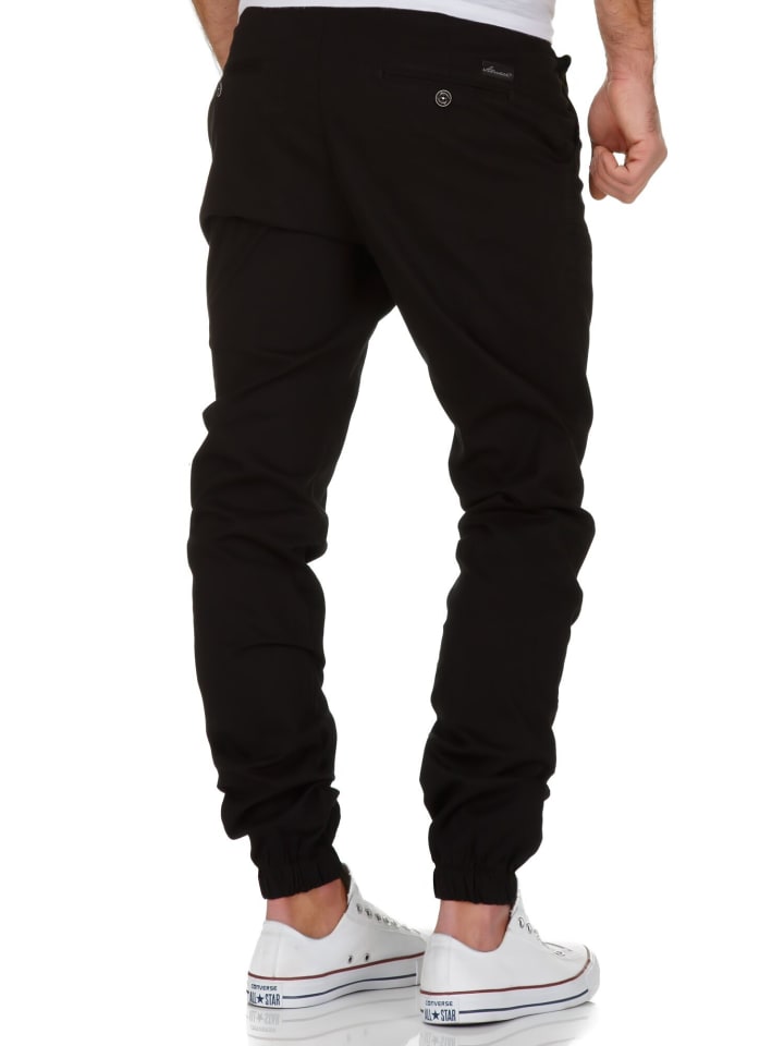 Amaci&Sons Basic Jogger-Chino NEW JERSEY in Schwarz günstig kaufen