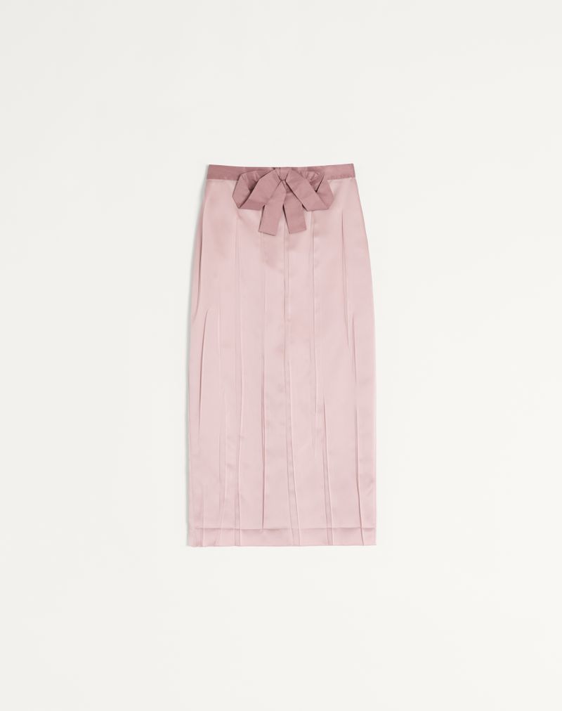 Satin Midi Nederdel