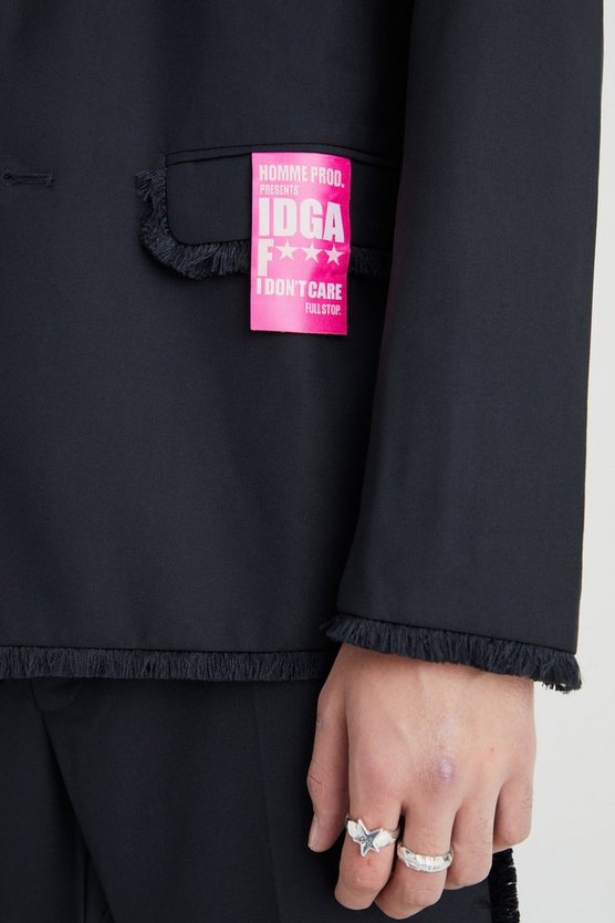 Slim-Fit Blazer mit Naht-Detail