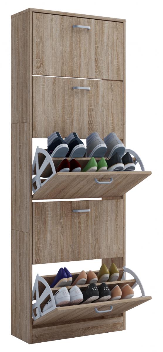 VCM Schuhschrank „Zindos XL“ Sonoma Eiche