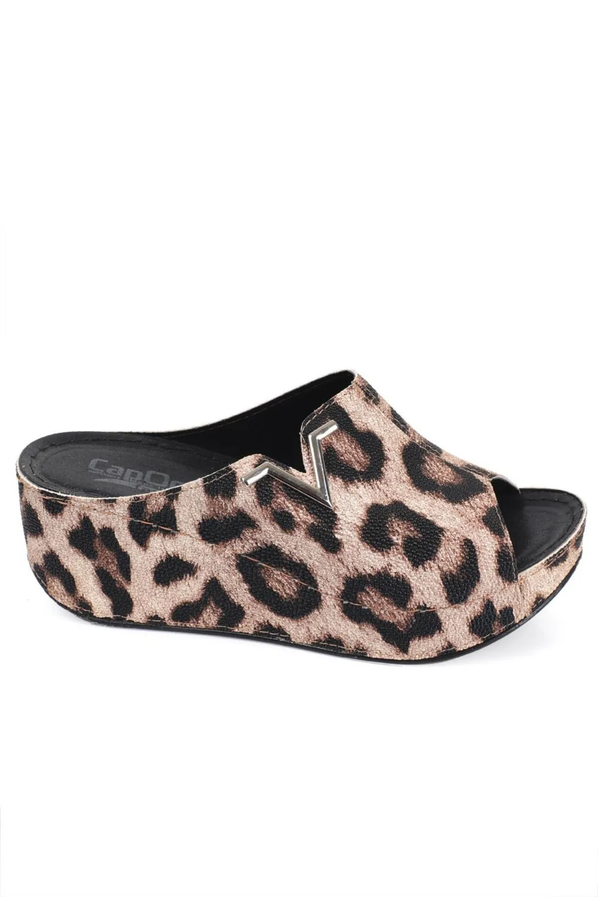 Capone Outfitters  Capone 6145 Pıtır Damen-Plateau-Hausschuhe mit V-Schnalle