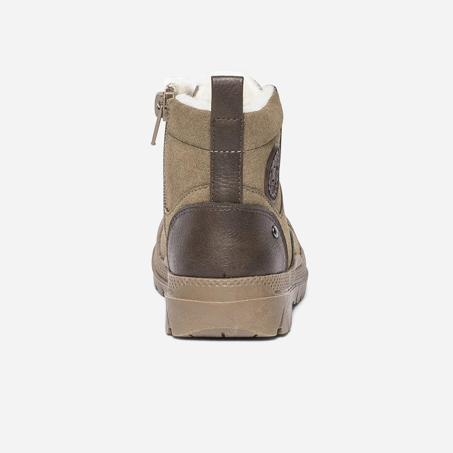Boots à lacet BUGGY taupe suédé fourré