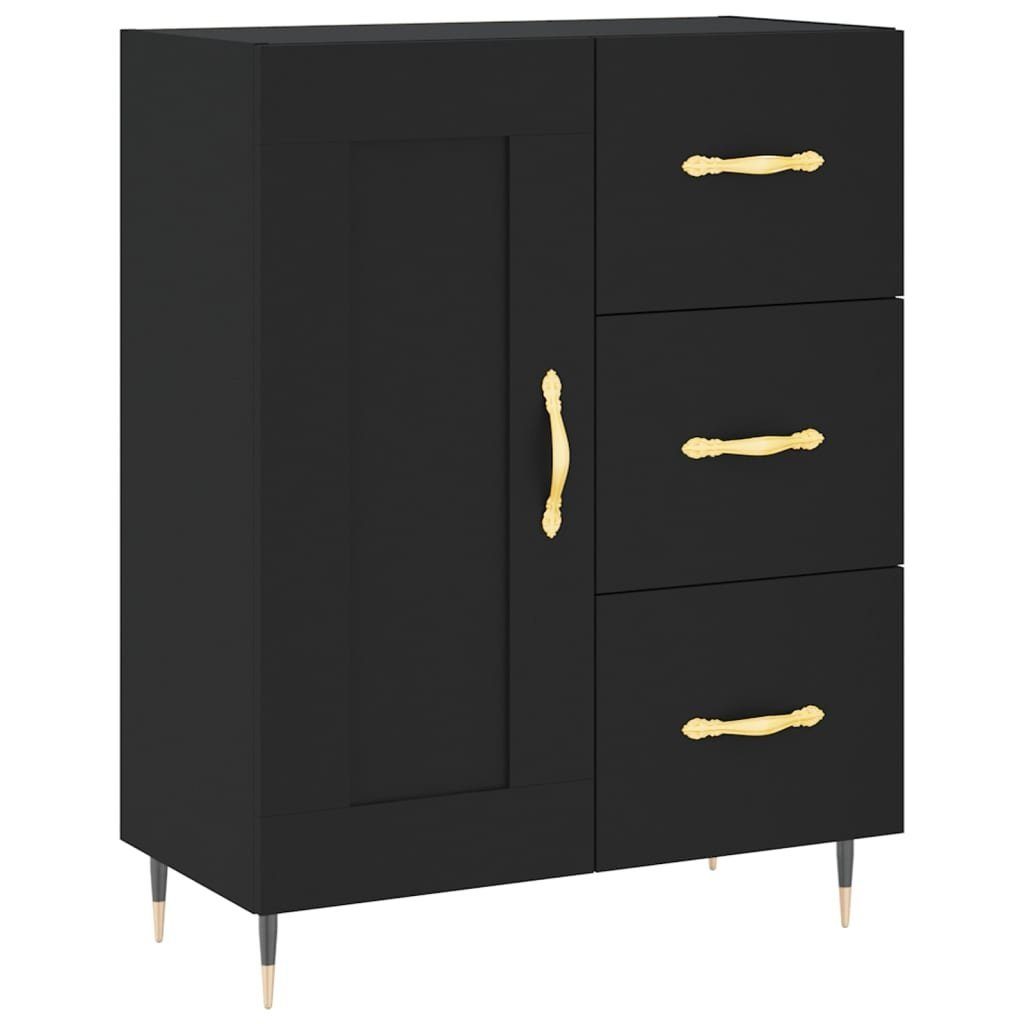 vidaXL Sideboard Sideboard Schwarz 69,5x34x90 cm Holzwerkstoff (1 St)