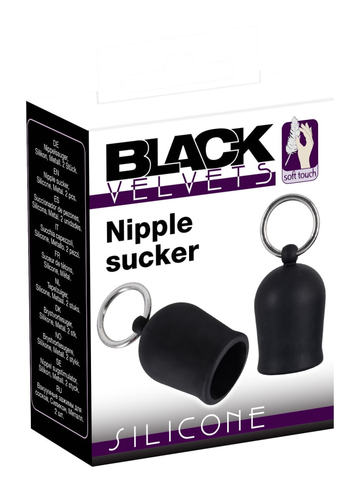 Black Velvets Nippelsauger Nipple sucker in schwarz günstig kaufen 4 cm