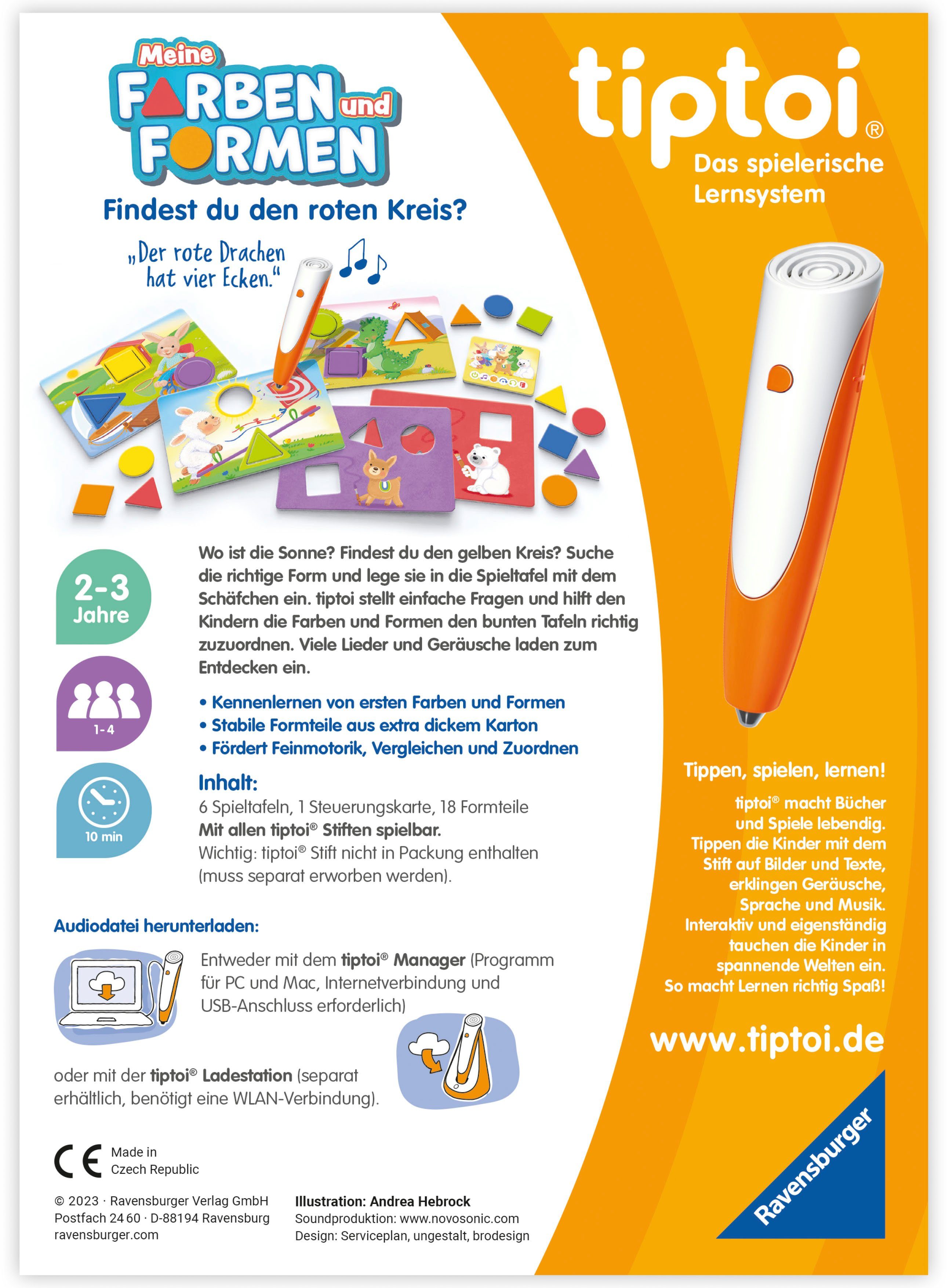 Ravensburger Spiel, tiptoi® Meine Farben und Formen, Made in Europe, FSC® - schützt Wald - weltweit