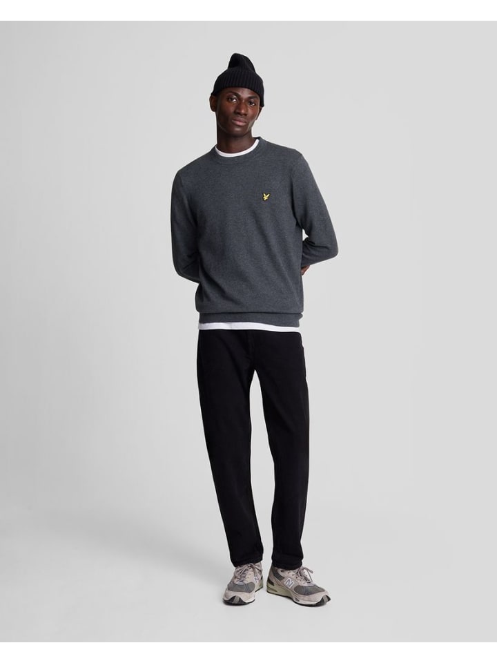 Lyle & Scott Strickpullover in Dunkelgrau günstig kaufen
