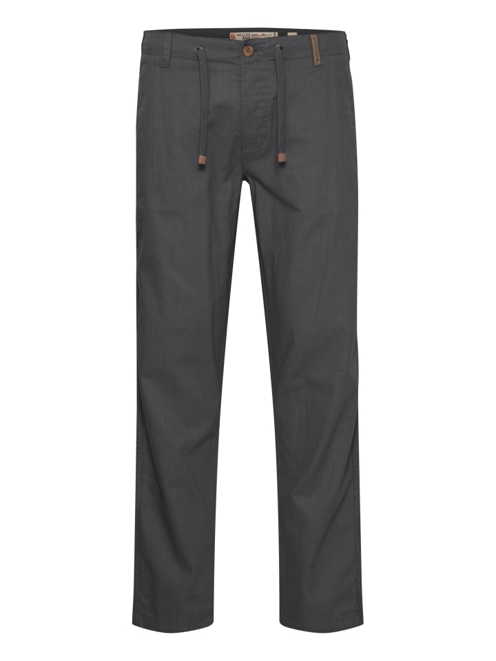 INDICODE Leinenhose IDIves 60017MM lange Hose mit Tunnelzug am Bund in Grau günstig kaufen