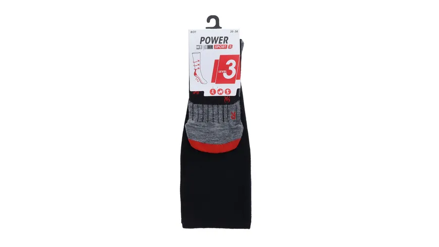 MOVE UP Unisex Kniestrümpfe Sport Kompr. rot