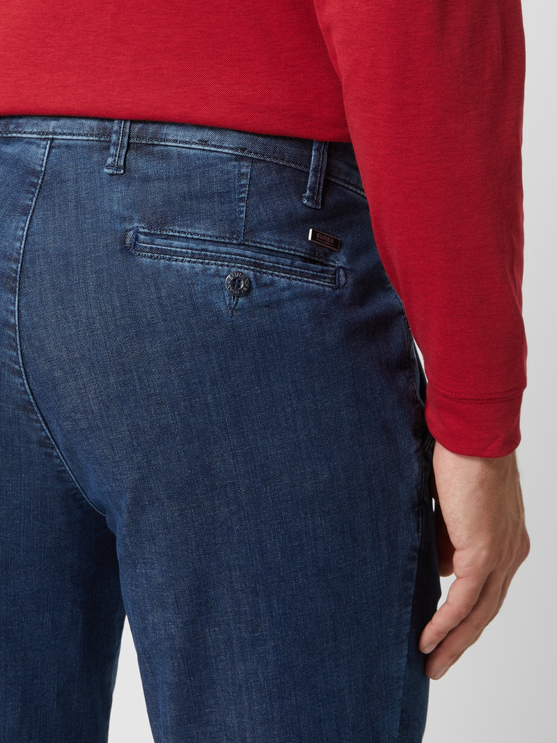 Regular Fit Jeans mit Stretch-Anteil Modell 'John' in blau