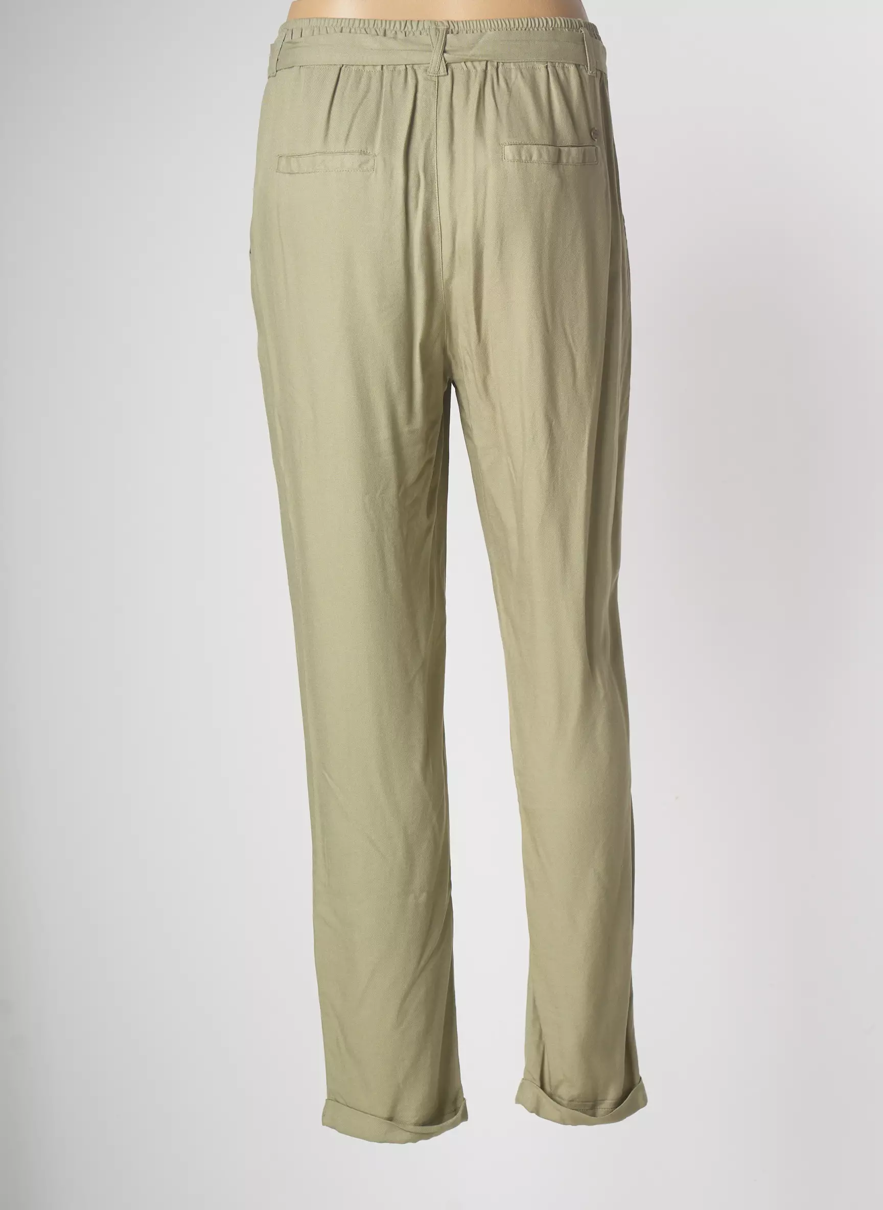 Deeluxe Pantalons Droits Femme couleur vert