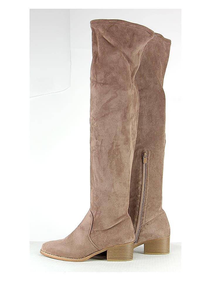 Sixth Sens Stiefel in Beige günstig kaufen 36