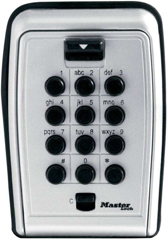 Master Lock Schlüsseltresor 5423EURD Grau, Schwarz 79 x 52 x 117 mm